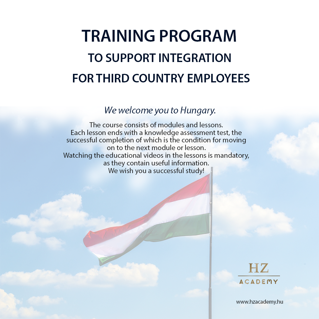 Integration training programme for third-country workers 2024.